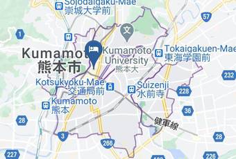 Kumamoto Wasuki Tsukasakan Kaart - Kumamoto Pref - Kumamoto City Chuo Ward