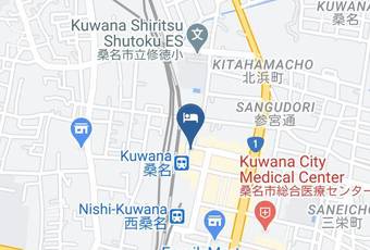 Kuwana Green Hotel Map - Mie Pref - Kuwana City