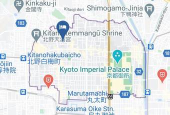 Kyoto Hanatsunagi Hotel Mapa
 - Kyoto Pref - Kyoto City Kamigyo Ward
