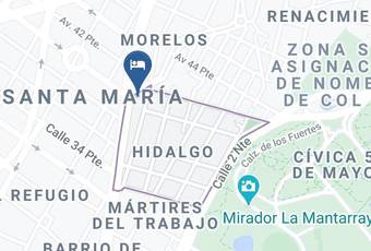 Las Estrellas Mapa - Puebla - Puebla Hidalgo