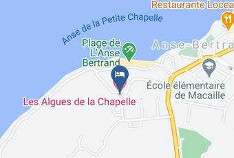 Les Algues De La Chapelle Map - Guadeloupe - Anse Bertrand