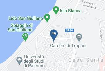 Licata Mare Carta Geografica - Sicily - Trapani