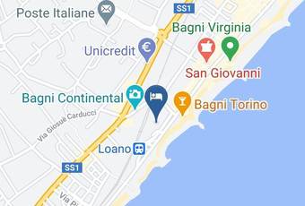Lido Mazzini Carta Geografica - Liguria - Savona