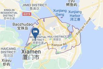 Lijing Hotel Carta Geografica - Fujian - Xiamen