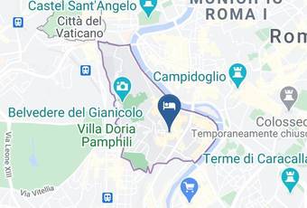 Locanda San Cosimato Carta Geografica - Latium - Rome
