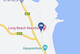 Long Beach Hotel Mauritius Mapa
 - Flacq - Poste De Flacq