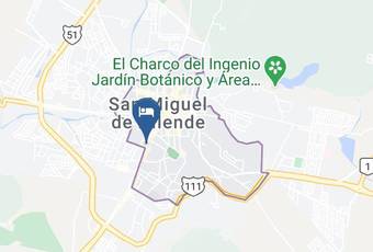 Los Agaves Hotel Mapa - Guanajuato - San Miguel De Allende