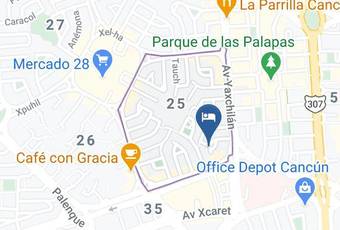 Los Girasoles Mapa - Quintana Roo - Benito Juarez