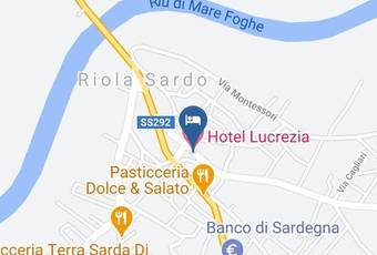 Hotel Lucrezia Carta Geografica - Sardinia - Oristano