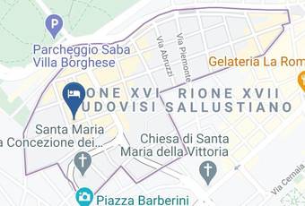 Ludovisi Palace Hotel Carta Geografica - Latium - Rome