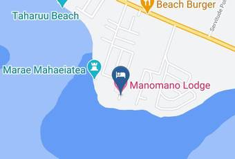 Manomano Lodge Carta Geografica - Iles Du Vent - Papara