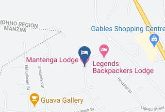 Mantenga Lodge Map - Hhohho - Ezulwini
