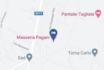 Masseria Pagani Carta Geografica - Apulia - Lecce