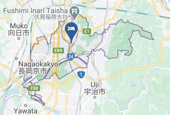 Momoyama No Yado Map - Kyoto Pref - Kyoto City Fushimi Ward
