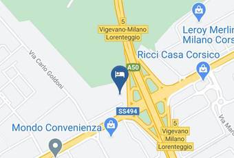 Motel 2000 Carta Geografica - Lombardy - Milan