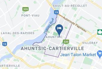 Motel Ideal Map - Quebec - Montreal