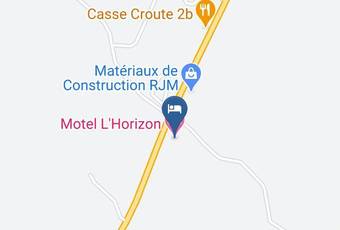 Motel L\'horizon Kaart - Quebec - Charlevoix Est Regional County Municipality