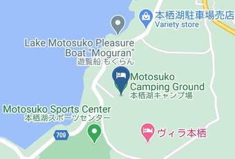 Motosuko Camping Ground Map - Yamanashi Pref - Fujikawaguchiko Townminamitsuru District