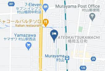 Murayama West Entrance Hotel Carta Geografica - Yamagata Pref - Murayama City