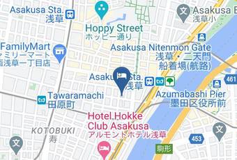 Mustard Hotel Asakusa 1 Map - Tokyo Met - Taito Ward