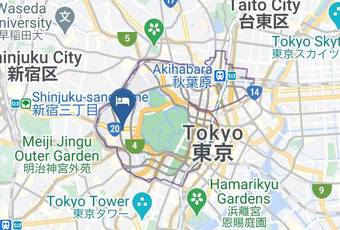 Nine Hours Hanzomon Map - Tokyo Met - Chiyoda Ward