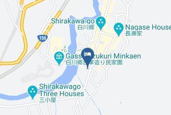 Nodaniya House Carta Geografica - Gifu Pref - Shirakawa Vil Ono District
