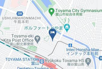 Oaks Canal Park Hotel Toyama Map - Toyama Pref - Toyama City