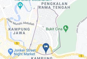 Old Town Guesthouse Map - Malacca - Melaka Tengah