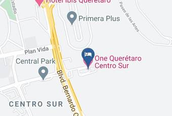 One Queretaro Centro Sur Carta Geografica - Queretaro - Santiago De Queretaro