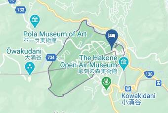 Onsen Hotel Gorakan Map - Kanagawa Pref - Hakone Townashigarashimo District