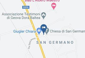 Ostello Di San Germano Di Ferrando Patrizia Carta Geografica - Piedmont - Turin