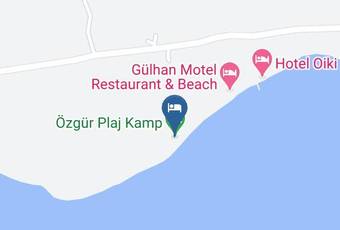 Ozgur Plaj Kamp Harita - Canakkale - Ayvacik