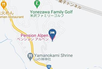 Pension Alpen Mapa - Yamagata Pref - Yonezawa City