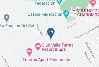 Piedra De Agua Apart Hotel Mapa - Entre Rios - Federacion