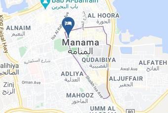 Plaza Hotel Map - Capital Governorate - Manama