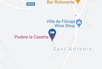 Podere La Casetta Carta Geografica - Tuscany - Florence