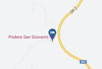 Podere San Giovanni Carta Geografica - Tuscany - Siena