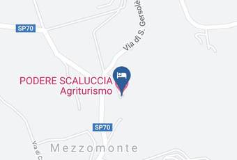 Podere Scaluccia Agriturismo Carta Geografica - Tuscany - Florence