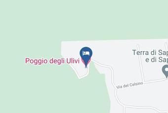 Poggio Degli Ulivi Carta Geografica - Latium - Rome