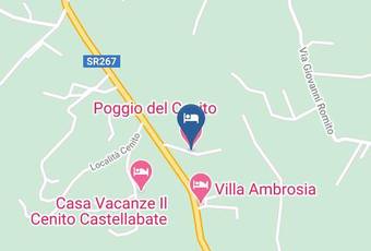 Poggio Del Cenito Carta Geografica - Campania - Salerno