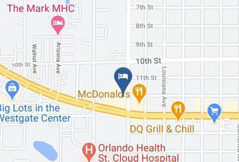 Polynesian Inn Map - Florida - Osceola