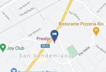 Prealpi Hotel Carta Geografica - Veneto - Treviso