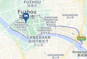 Red Flag Hotel Map - Fujian - Fuzhou