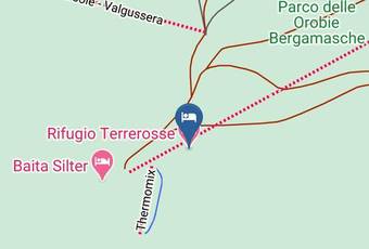 Rifugio Terrerosse Carta Geografica - Lombardy - Bergamo