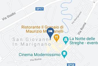 Ristorante Al Fortino Delle Fate Carta Geografica - Emilia Romagna - Rimini