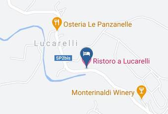 Ristoro A Lucarelli Carta Geografica - Tuscany - Siena