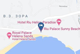 Riu Palace Sunny Beach Map - Burgas - Nesebar