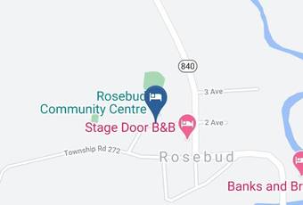 Rosebud Country Inn Map - Alberta - Division 5