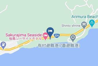 Sakurajima Hotel Map - Kagoshima Pref - Kagoshima City
