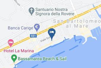 San Bartolomeo Al Mare Carta Geografica - Liguria - Imperia